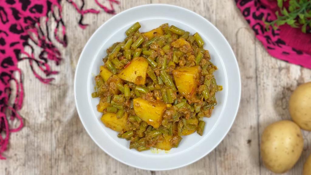 Aloo Beans Sabzi - Indian Style