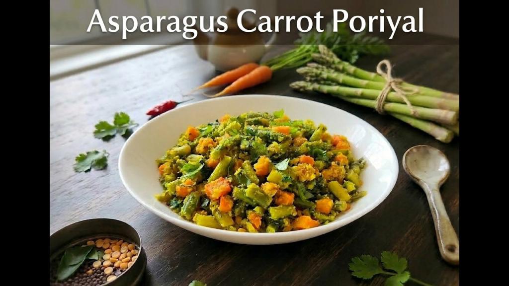 Asparagus Carrot Poriyal – South Indian Stir-fry