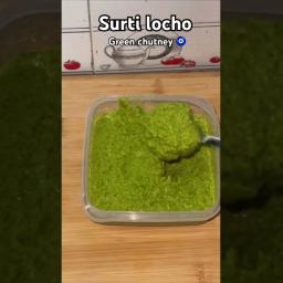 Green Chutney for Surti Locho - Indian Style