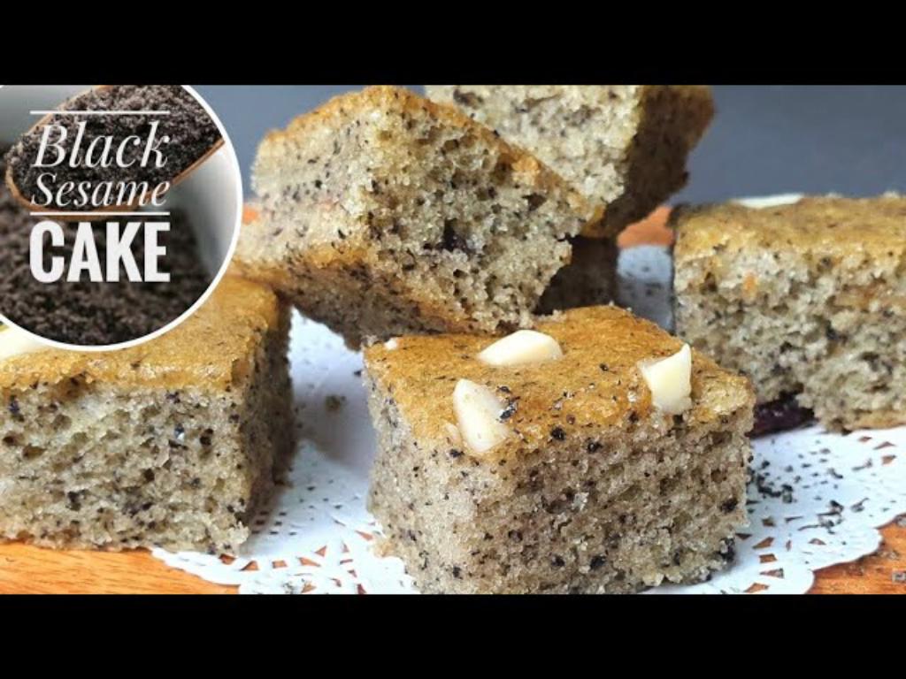Black Sesame Cake – Simple & Moist