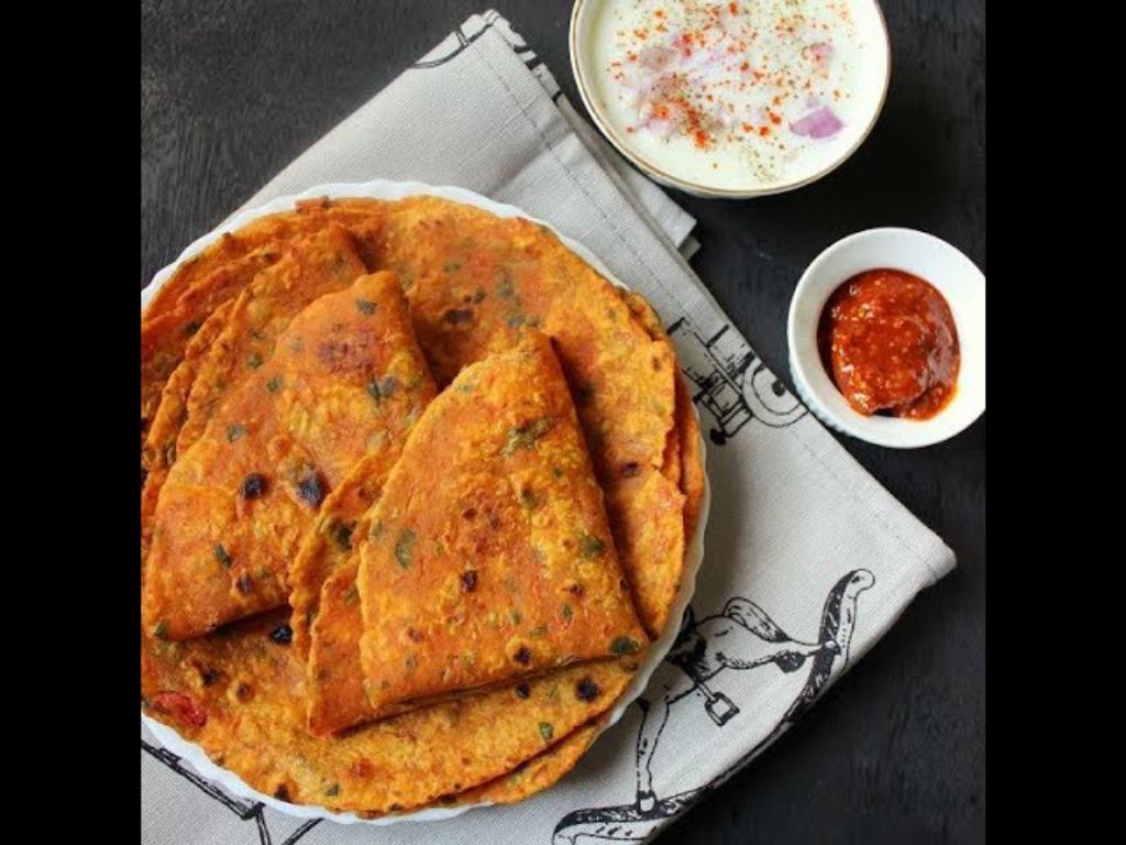 Carrot Thepla – Gujarati Style