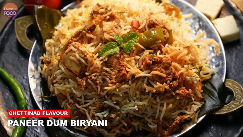Chettinad Style Paneer Dum Biryani