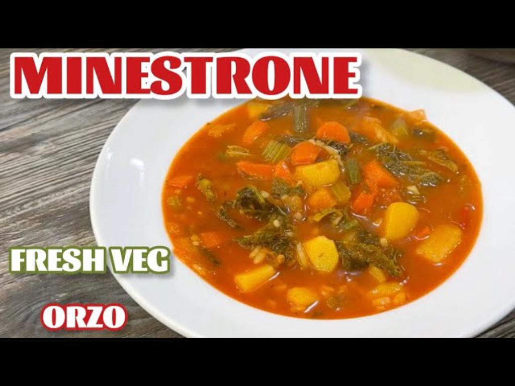 Chunky Minestrone Orzo Soup – Hearty & Healthy