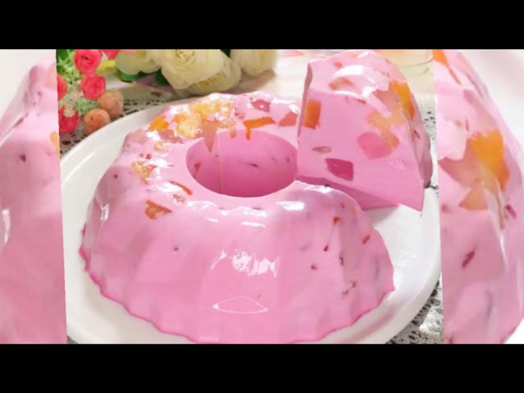 Creamy Strawberry Fruit Jelly Dessert