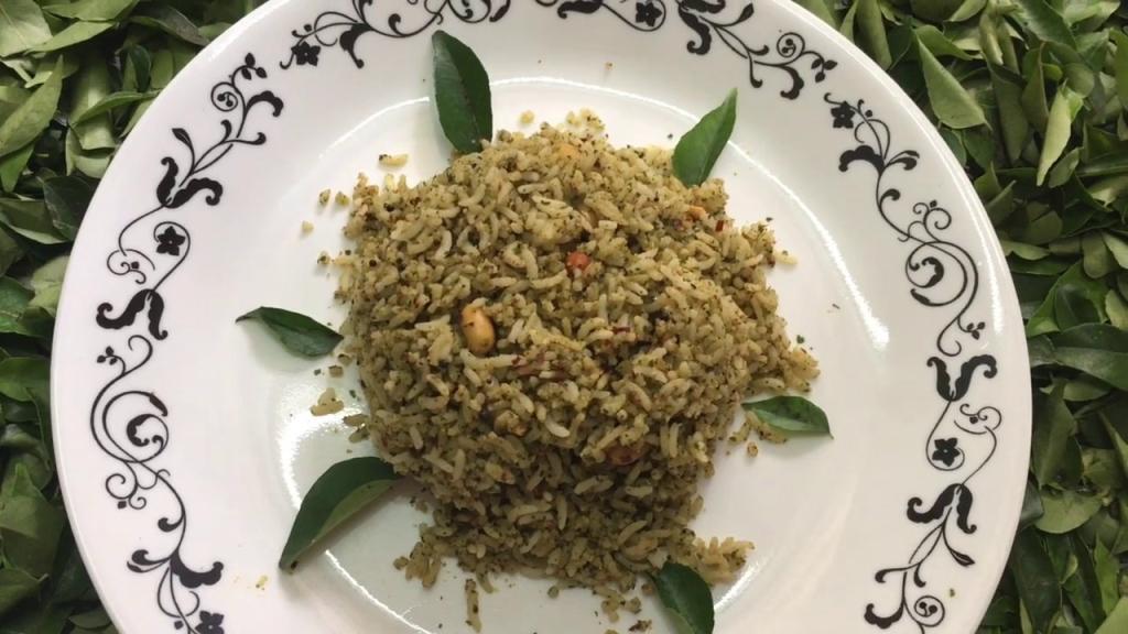 Curry Leaves Rice (Karuveppilai Sadam)
