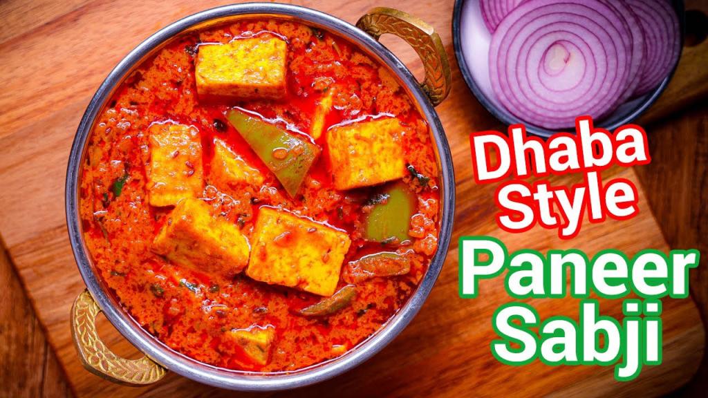 Dhaba Style Instant Paneer Sabji - Paneer Masala