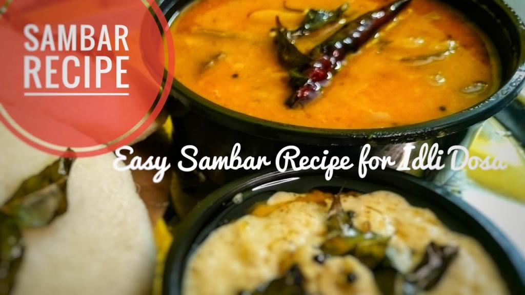 Easy Sambar Recipe for Idli Dosa
