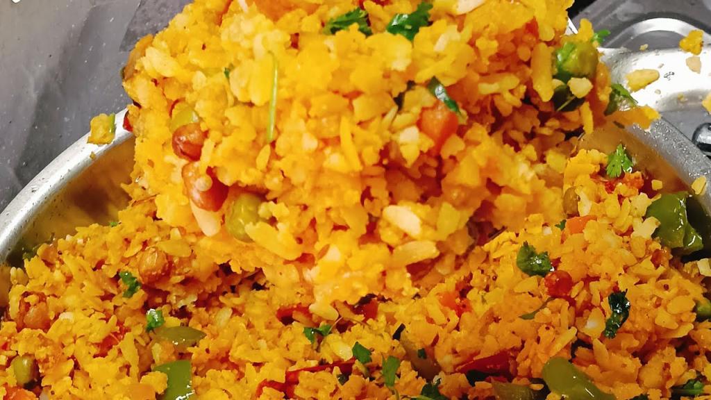 Flavorful Vegetable Poha for Sunday Breakfast