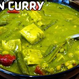 Indian Style Creamy Green Curry