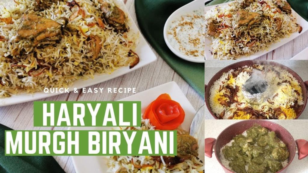 Hariyali Murgh Biryani – Fusion Style