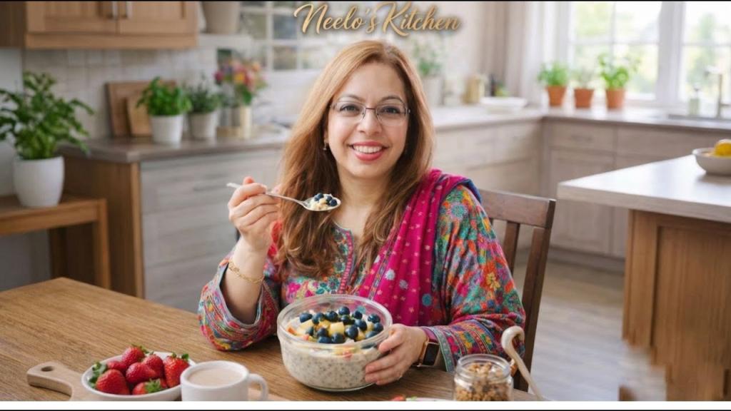 Healthy Overnight Oats with Fruits & Banana