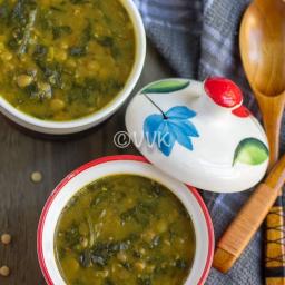 Green Lentils & Spinach Curry | Dal Palak – Instant Pot Recipe