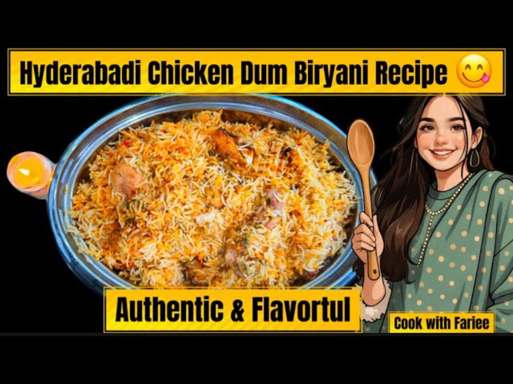 Hyderabadi Chicken Dum Biryani Recipe