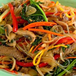 Japchae (Korean Glass Noodle Stir-fry) - Maangchi