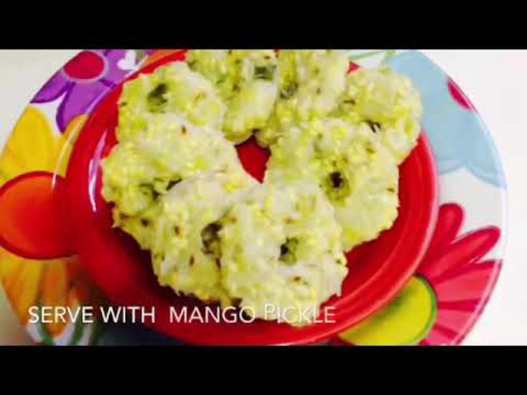 Instant Cabbage Idli with Sweet Potato