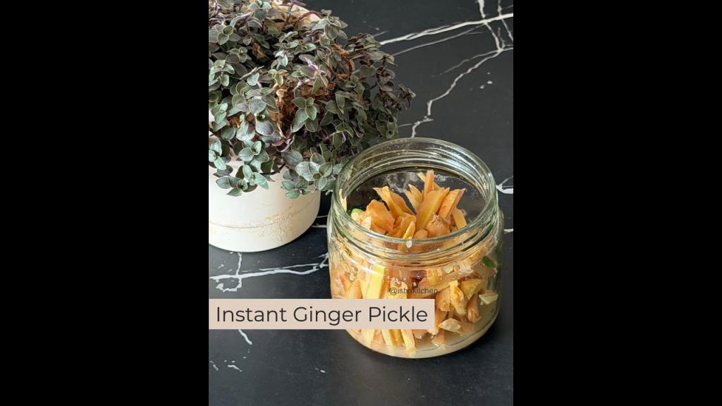 Instant Ginger Pickle – Indian Style