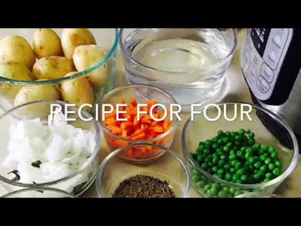 Instant Pot Chickpea Flour Green Peas Curry
