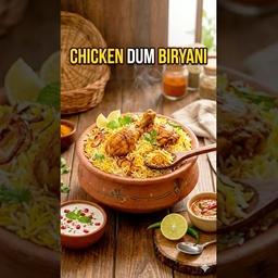 Chicken Dum Biryani - Traditional Style