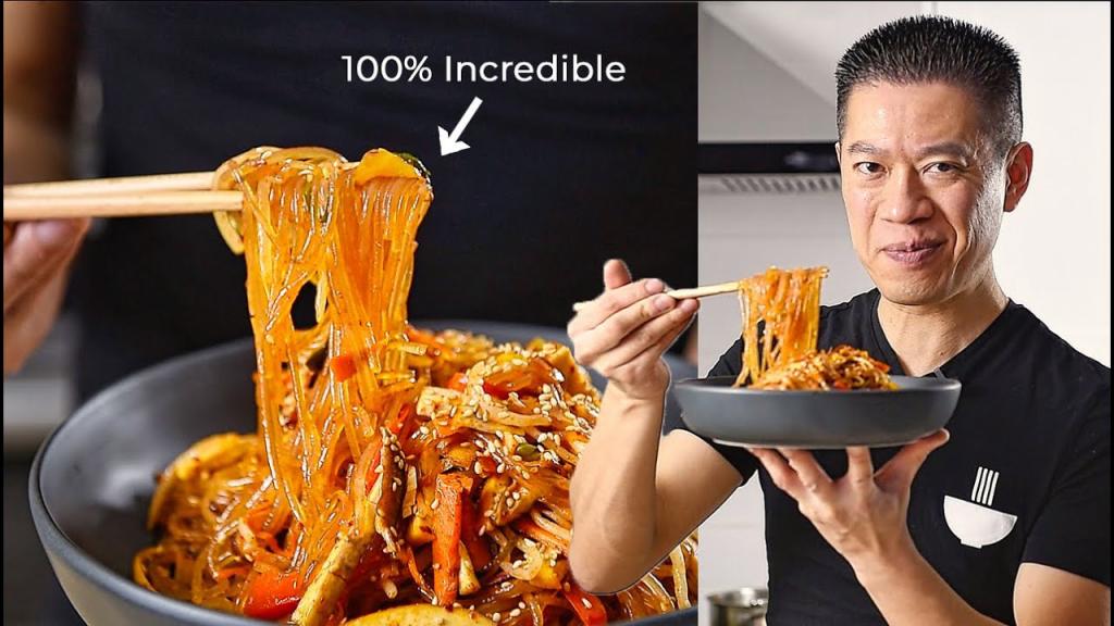 Japchae – Vegan Sheet Pan Style