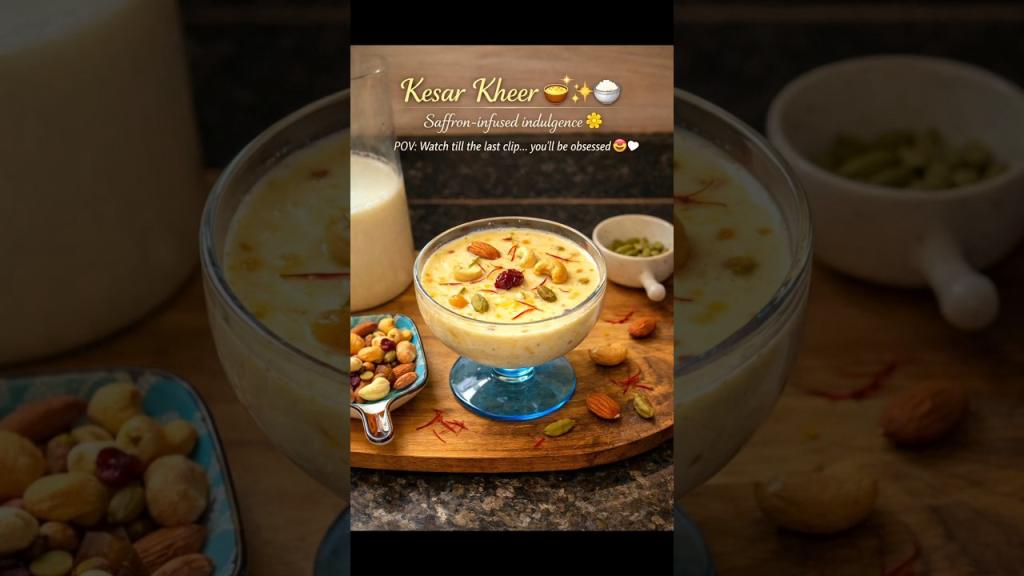 Kesar Kheer – Saffron-infused indulgence