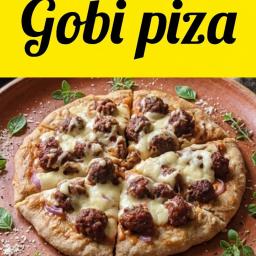 Homemade Gobi Pizza - Healthy & Delicious