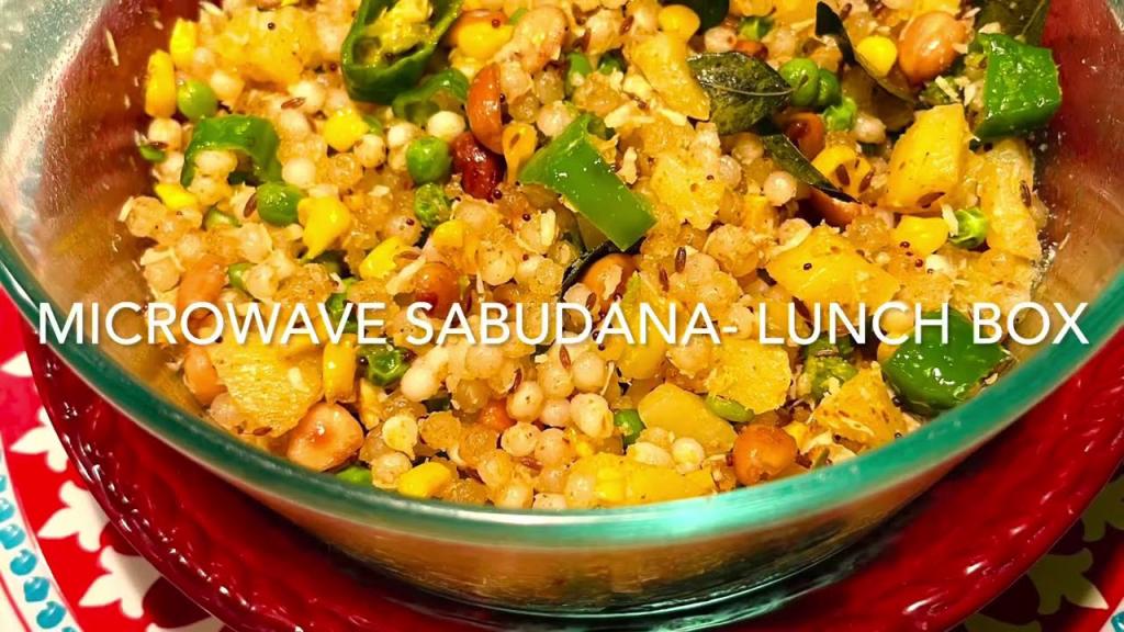 Microwave Sabudana Lunch Box