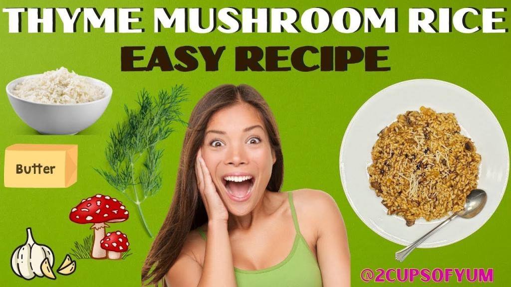 Mushroom Thyme Risotto - Classic Italian