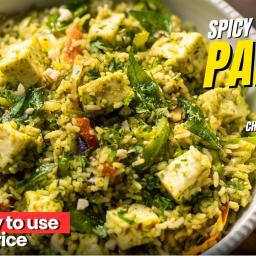 Thecha Paneer Rice – Spicy Maharashtrian Style