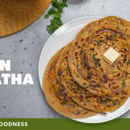 Onion Lachha Paratha – Indian Flatbread