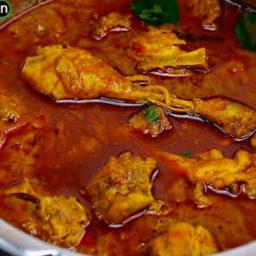 Naatu Kozhi Kulambu (Country Chicken Curry) and Chukka (Dry Fry)