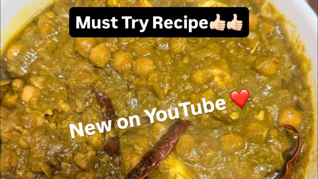 Palak Chhole – Healthy Indian Curry