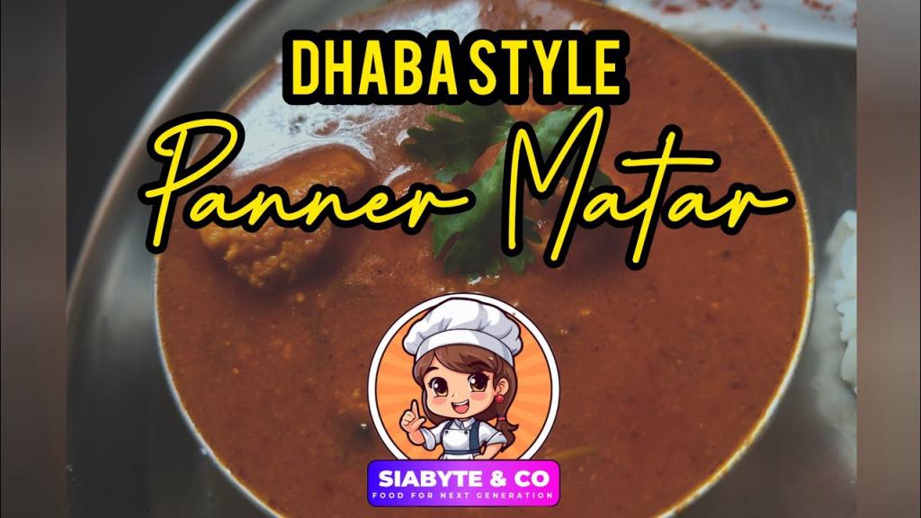 Paneer Matar – North Indian Style