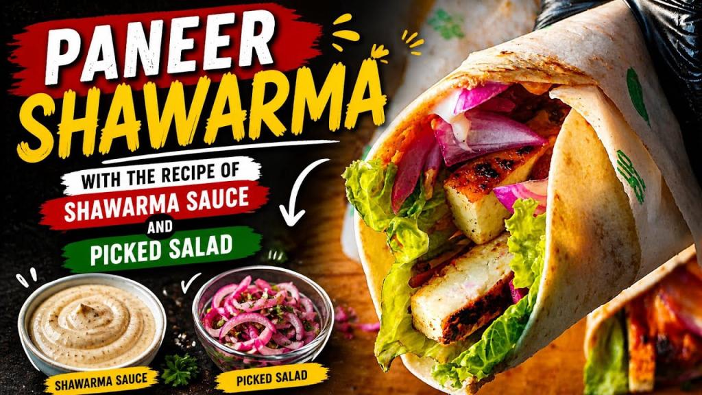 Paneer Shawarma Wrap – Indian Fusion
