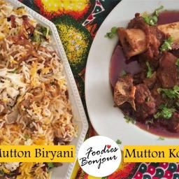 Mutton Biryani and Mutton Korma - Double Delight