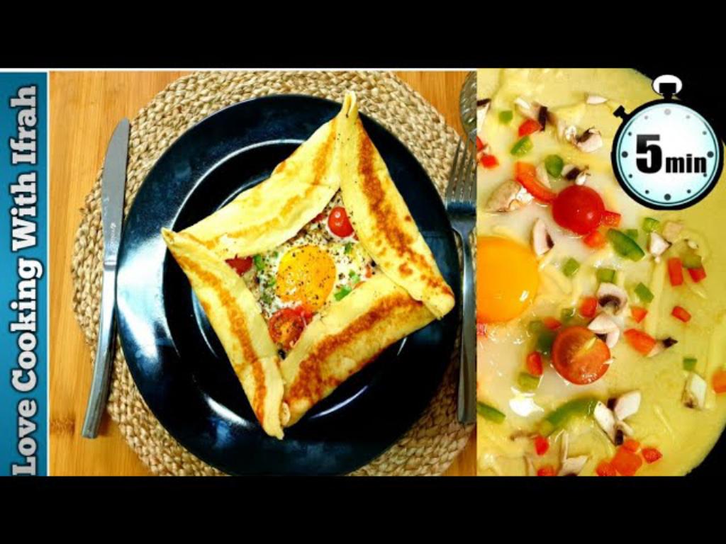 Quick Egg Crepe Pocket