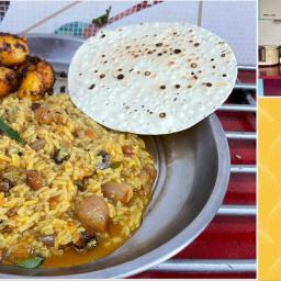 Vathakuzhambu Sadam & Baby Potato Fry Combo