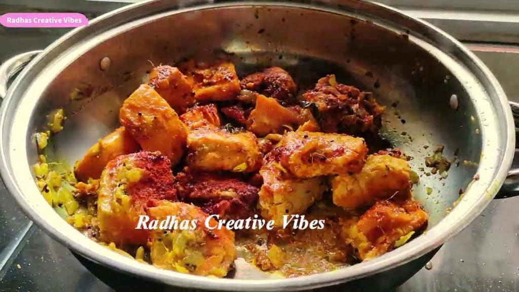 Salmon Fish Curry (Chepa Pulusu) - Andhra Style