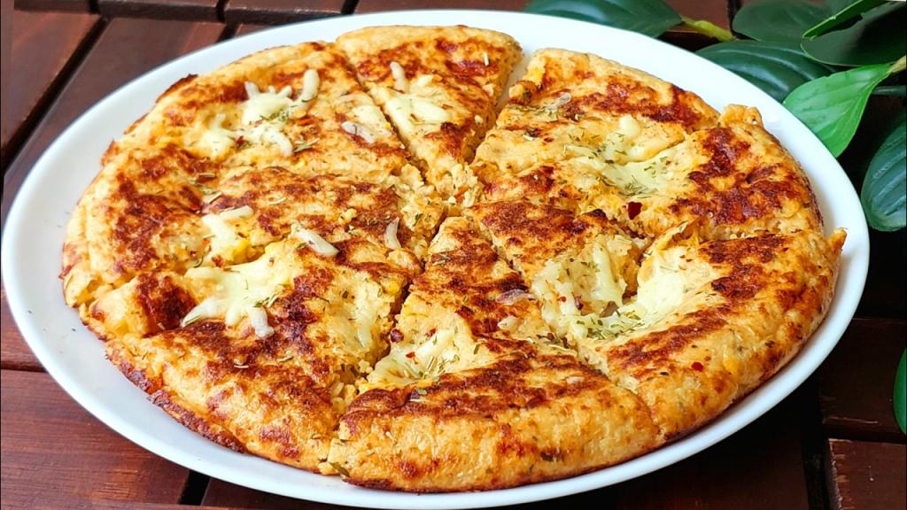 Savory Oatmeal Cheese Pancake