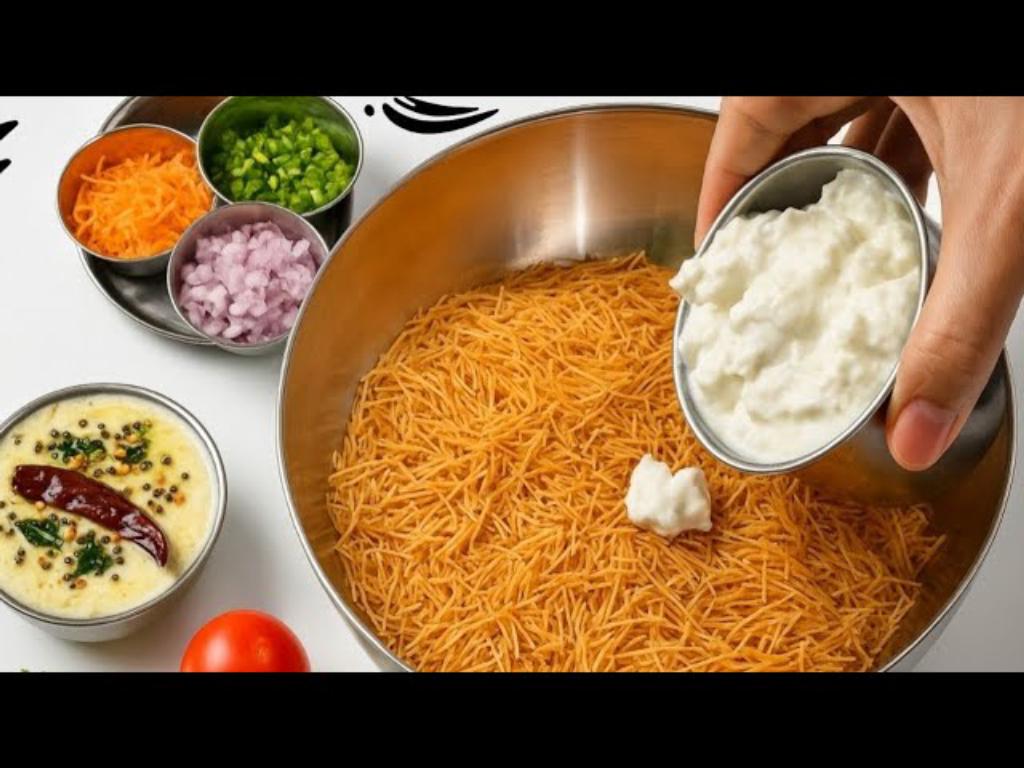 Sevai ka Nasta (Vermicelli Snack) with Coconut Chutney