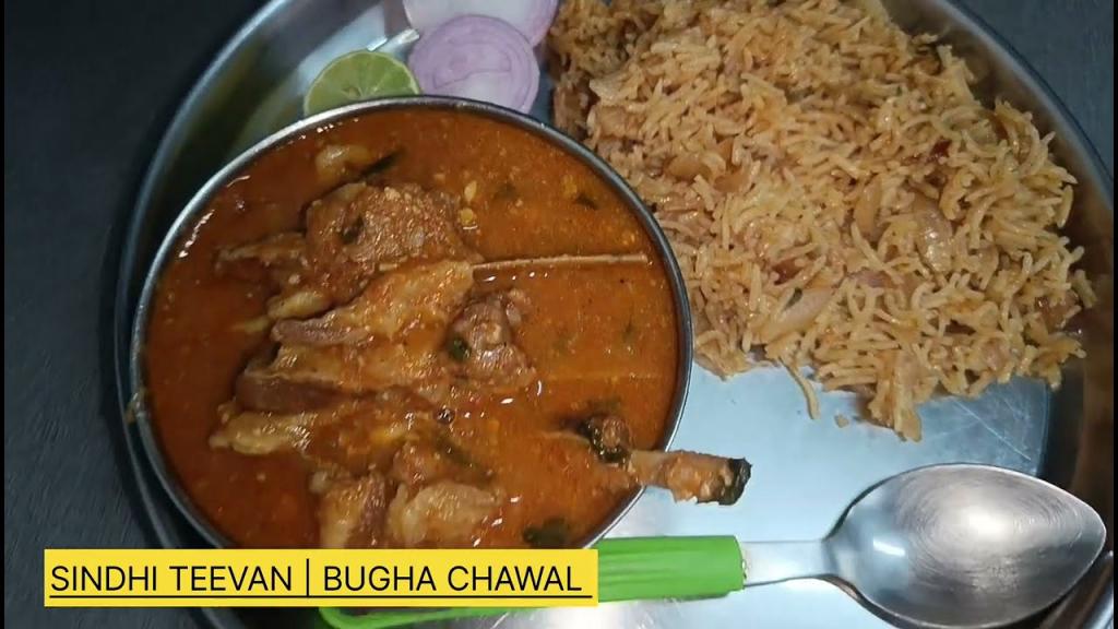 Sindhi Teevan with Bugha Chawal
