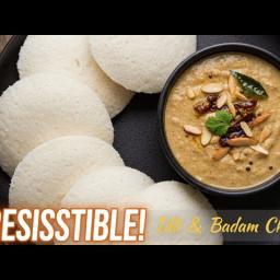 Idli with Peanut Chutney