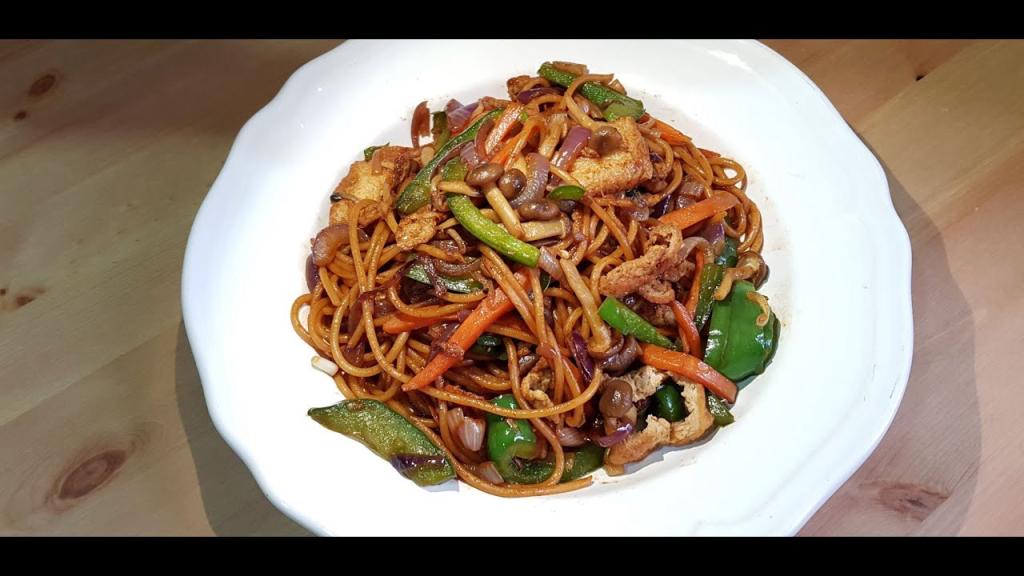 Spaghetti Stir Fry with Tofu