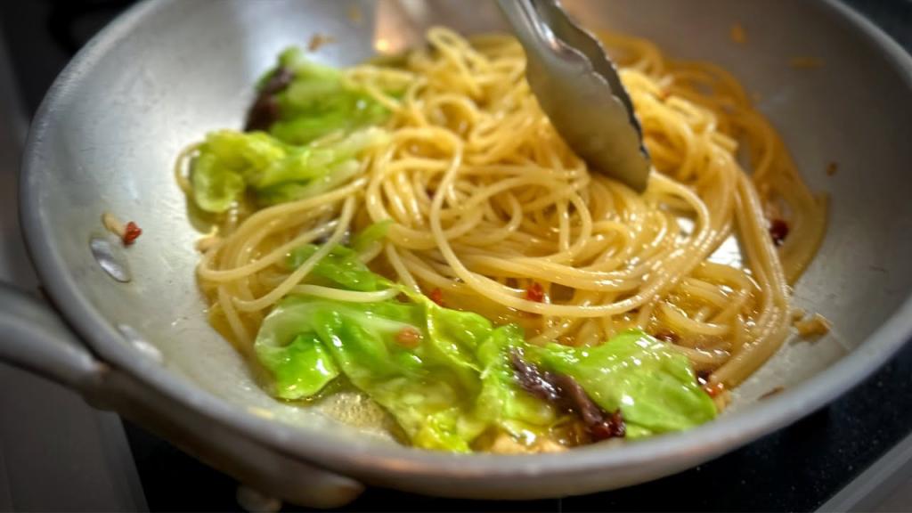 Spring Cabbage and Anchovy Peperoncino – Italian