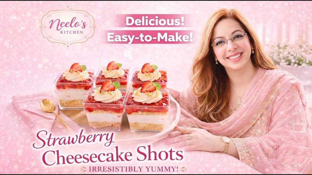 Strawberry Cheesecake Shots