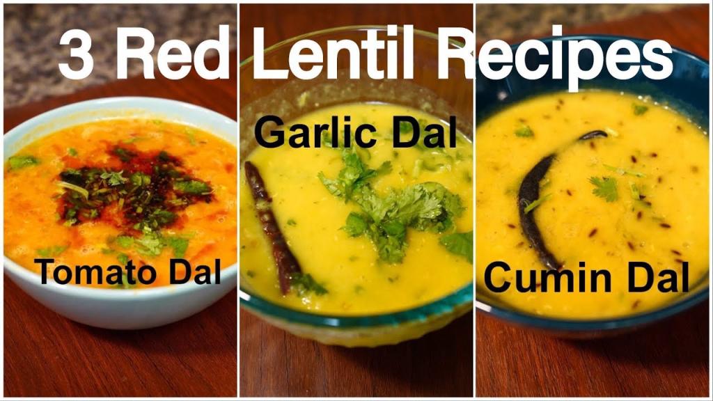 Three Easy Red Lentil Dal Recipes (Masoor Dal)