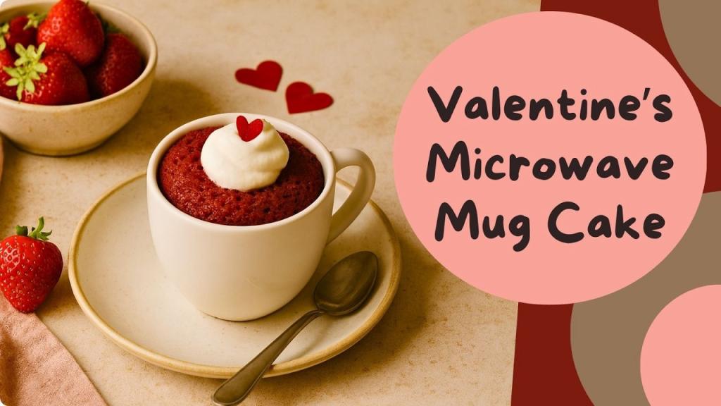 Valentine's Day Mug Cake - Red Velvet Style