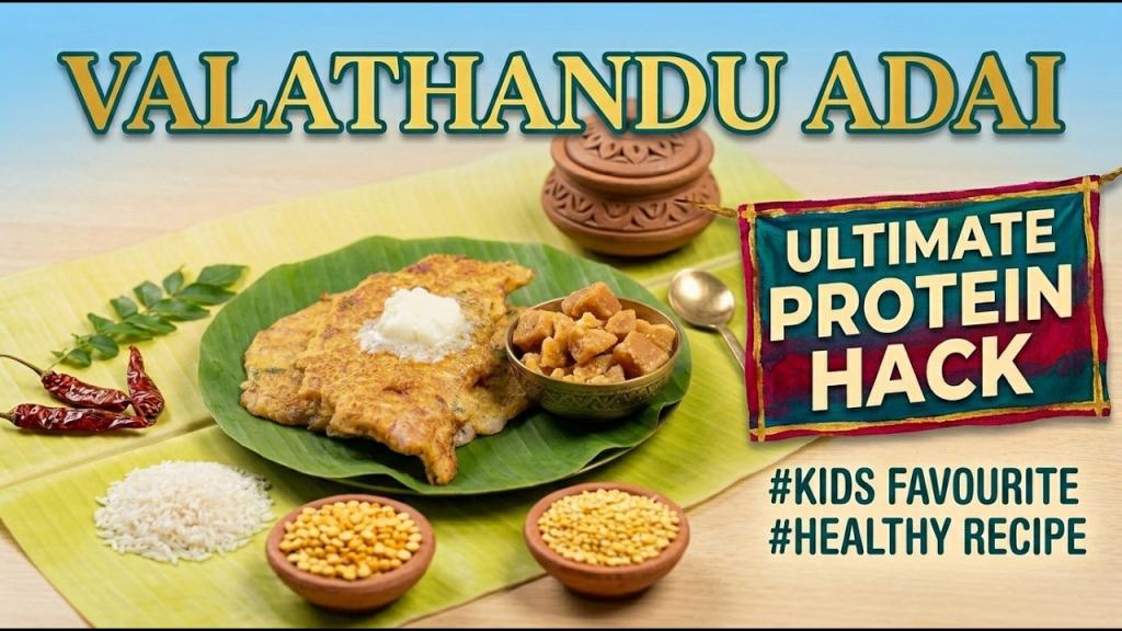 Vazhaithandu Adai - Healthy Plantain Stem Adai