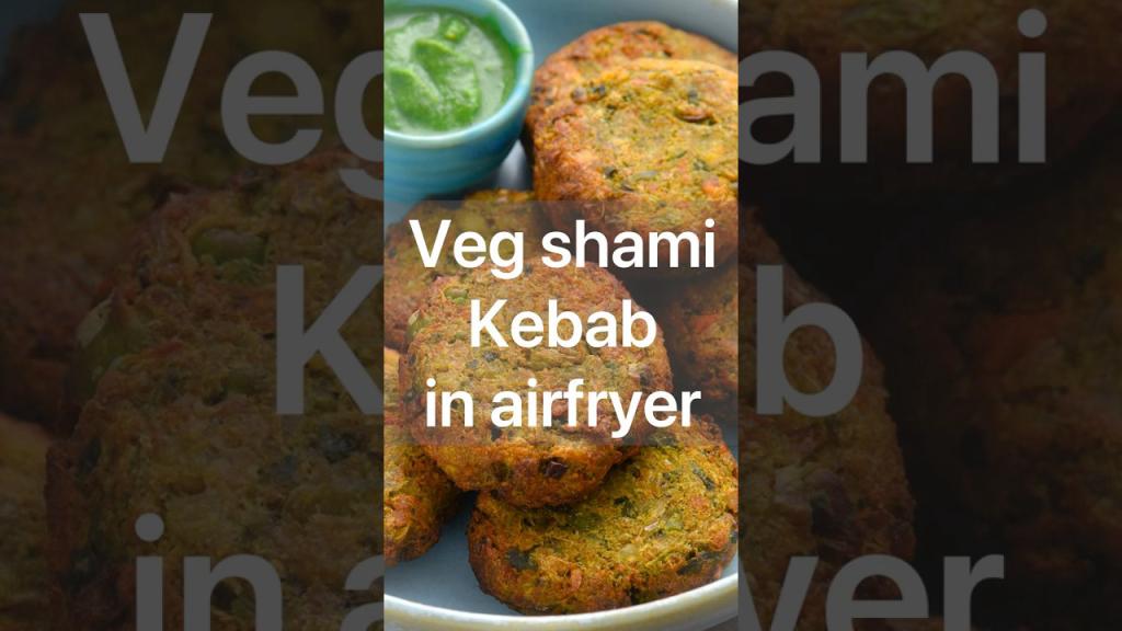 Veg Shami Kebab – Air Fryer Style