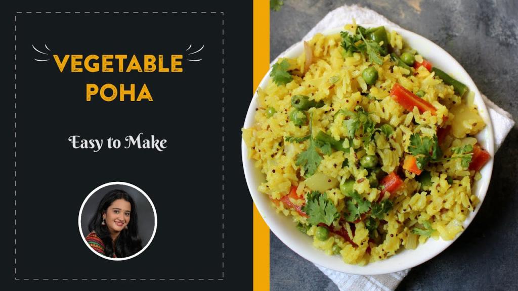 Vegetable Poha - Indian Breakfast