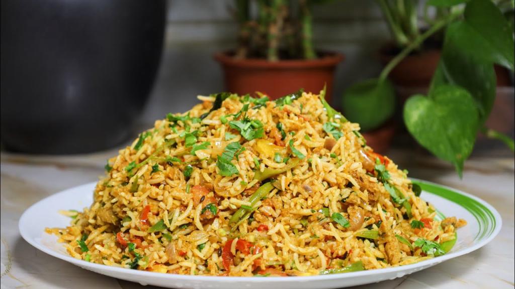 Vegetarian Soya Fried Rice